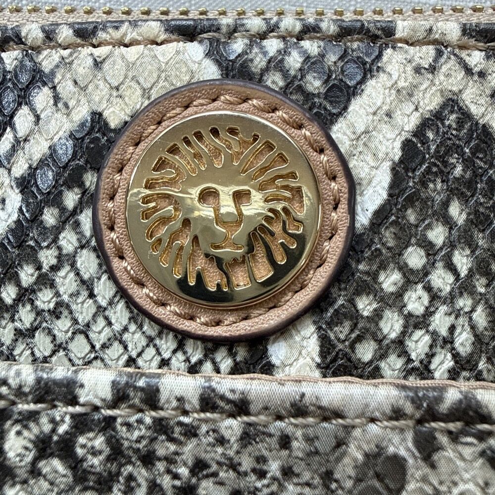 Anne Klein, Python Faux Leather Euc Crossbody Pur… - image 3